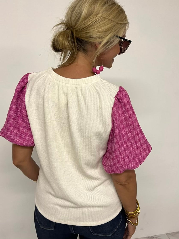 
                      
                        Blair Tweed Puff Sleeve - FINAL SALE
                      
                    