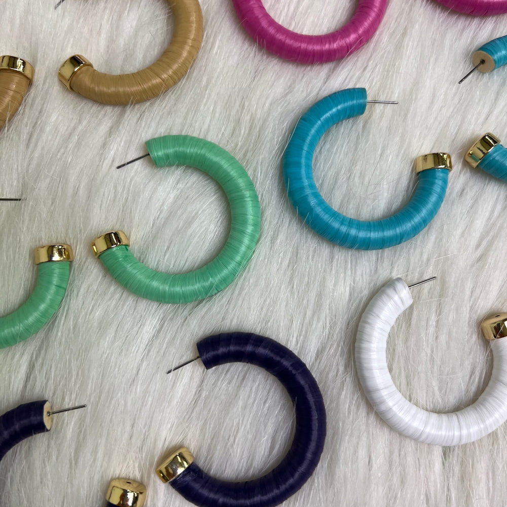 Adora Wrapped Hoop Earrings - FINAL SALE