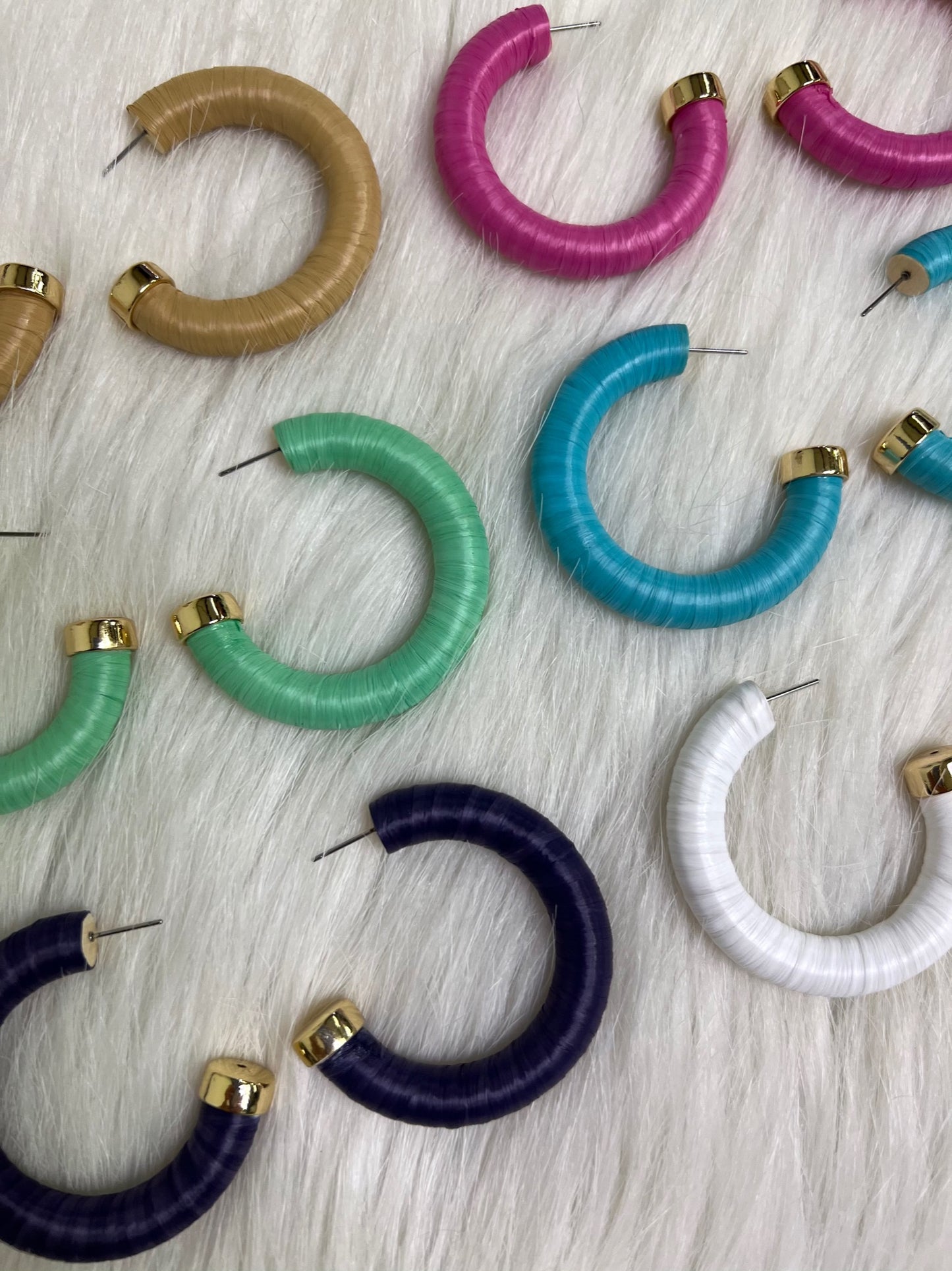 Adora Wrapped Hoop Earrings - FINAL SALE