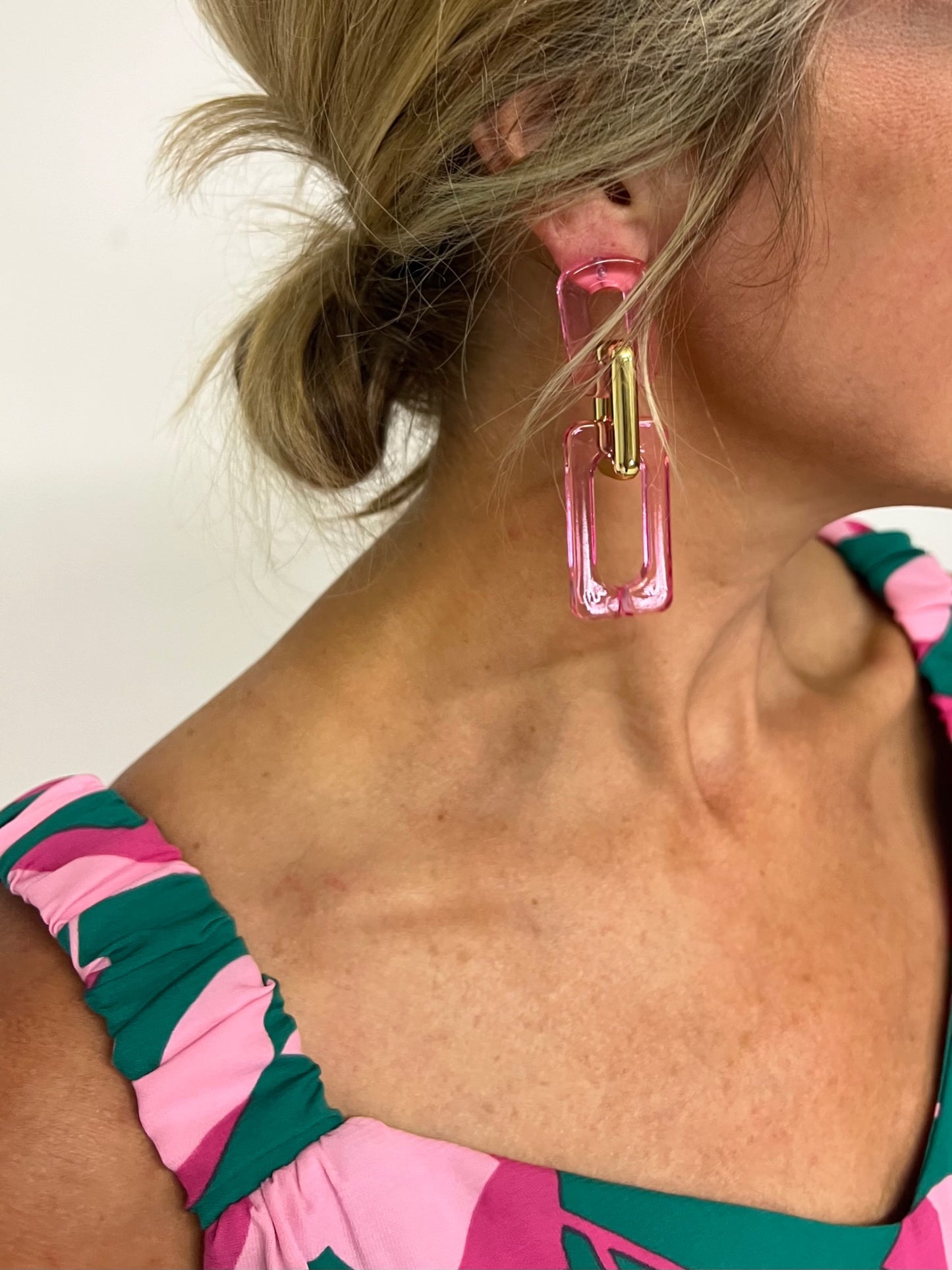 Modern Glam Lucite Earrings - FINAL SALE