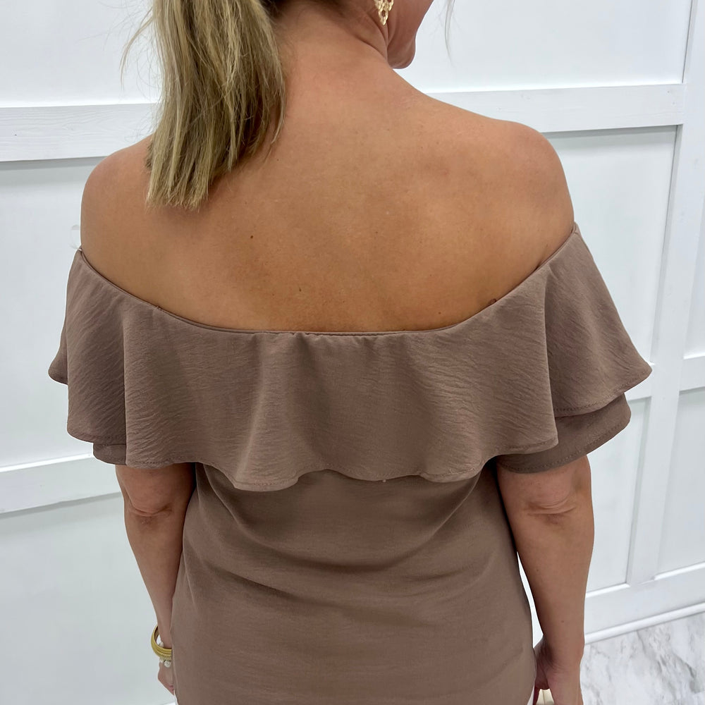 
                  
                    Nadia Off The Shoulder Top (Mocha)
                  
                