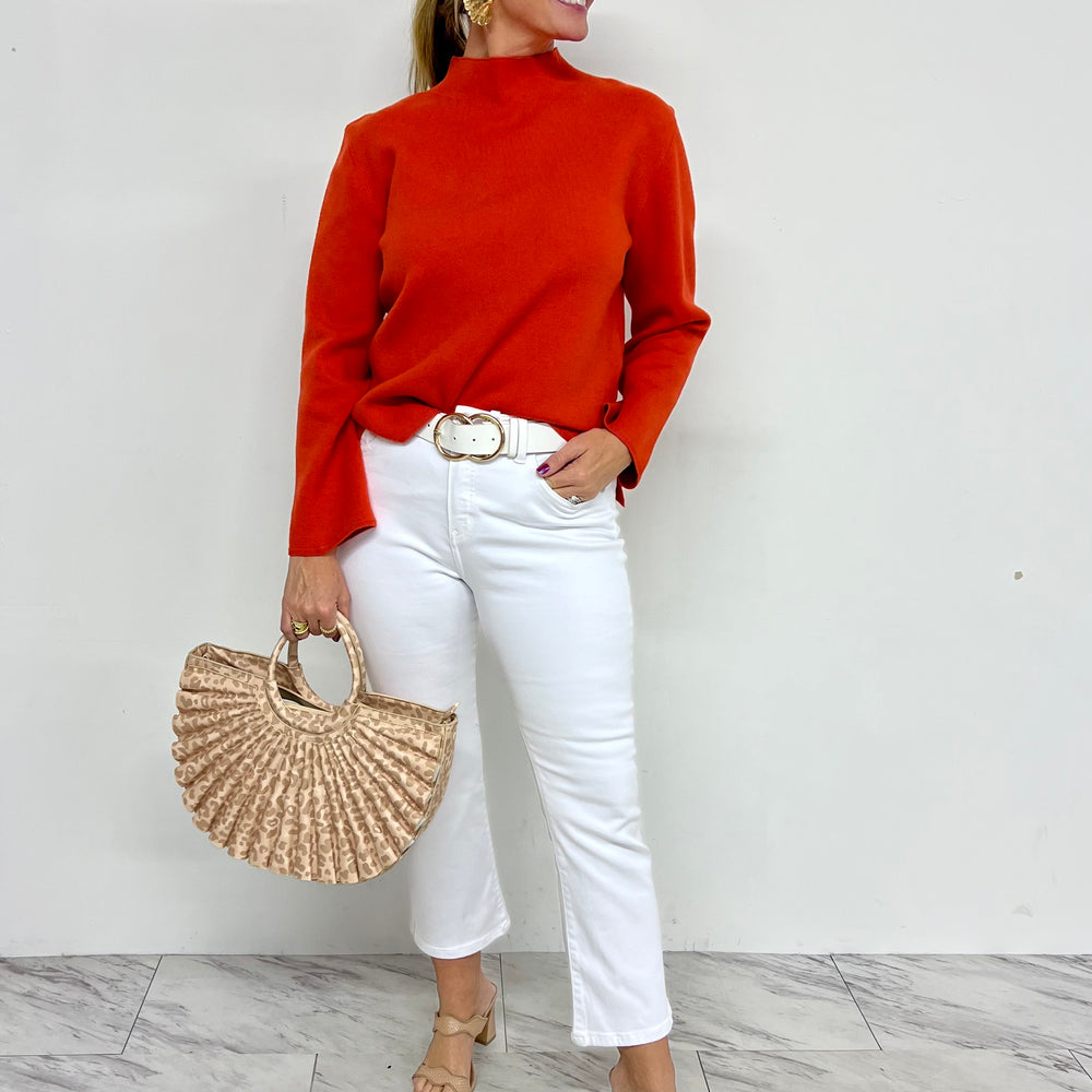 Elizabeth Mock Neck Sweater Top