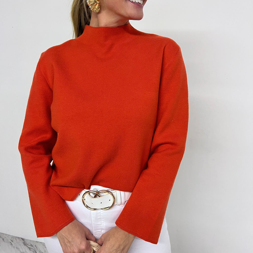 
                  
                    Elizabeth Mock Neck Sweater Top
                  
                