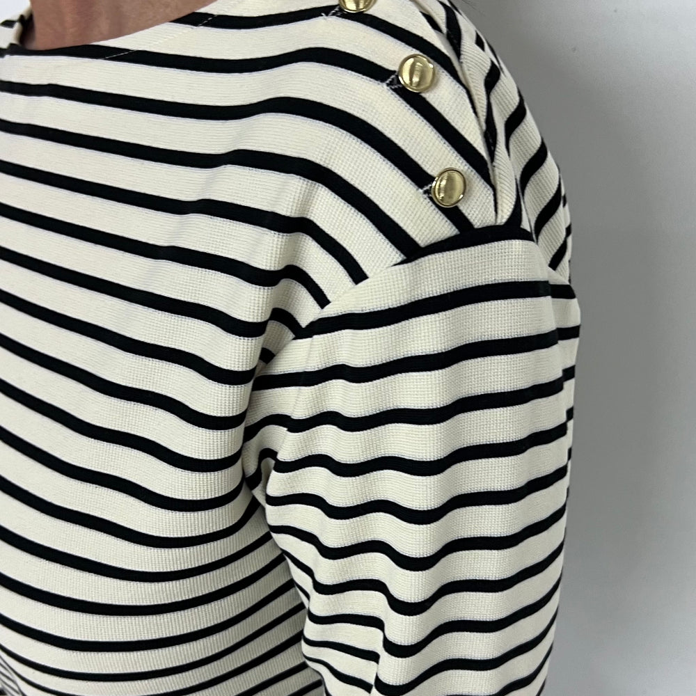 Saylor Boatneck + Button Top-FINAL SALE