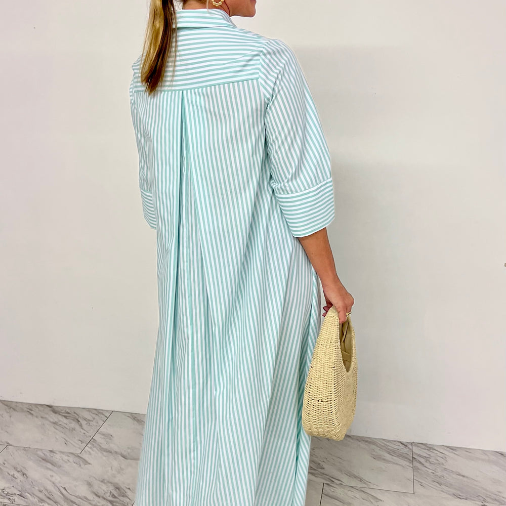 Santa Monica Shirt Dress (Mint)