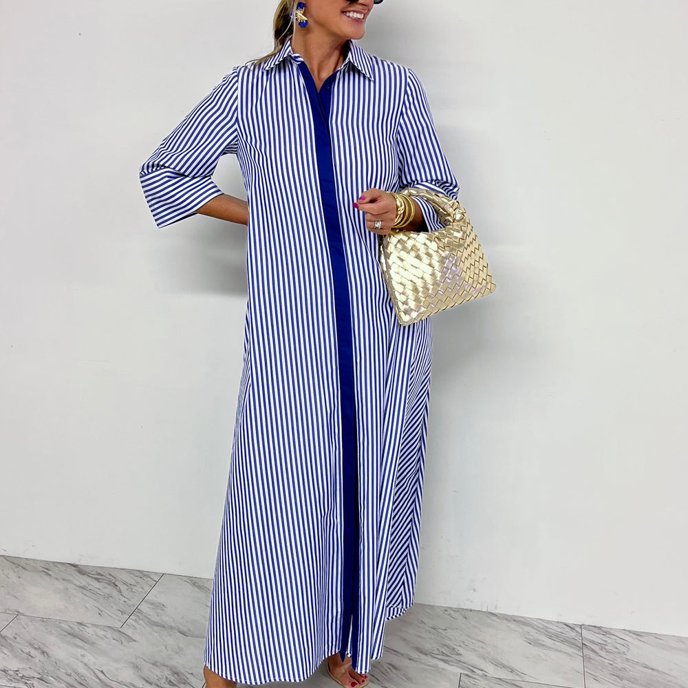 Santa Monica Shirt Dress (Blue)
