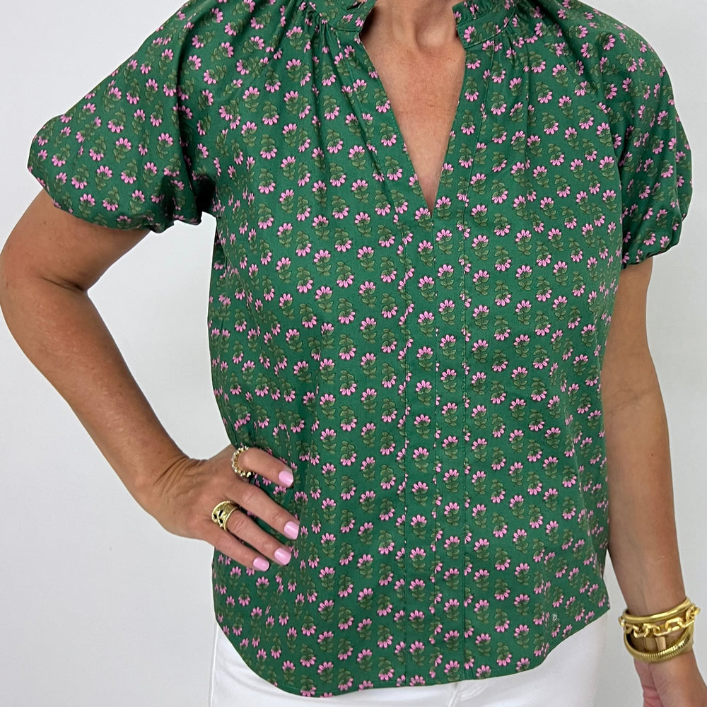 
                  
                    Isha Green Flower Top
                  
                