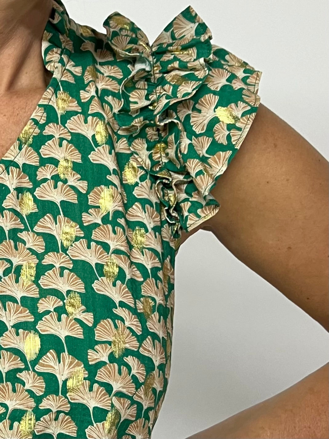 GiGi Ginkgo Leaf Top - FINAL SALE