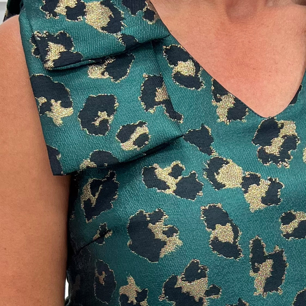 Ensley Leopard Top (Green)