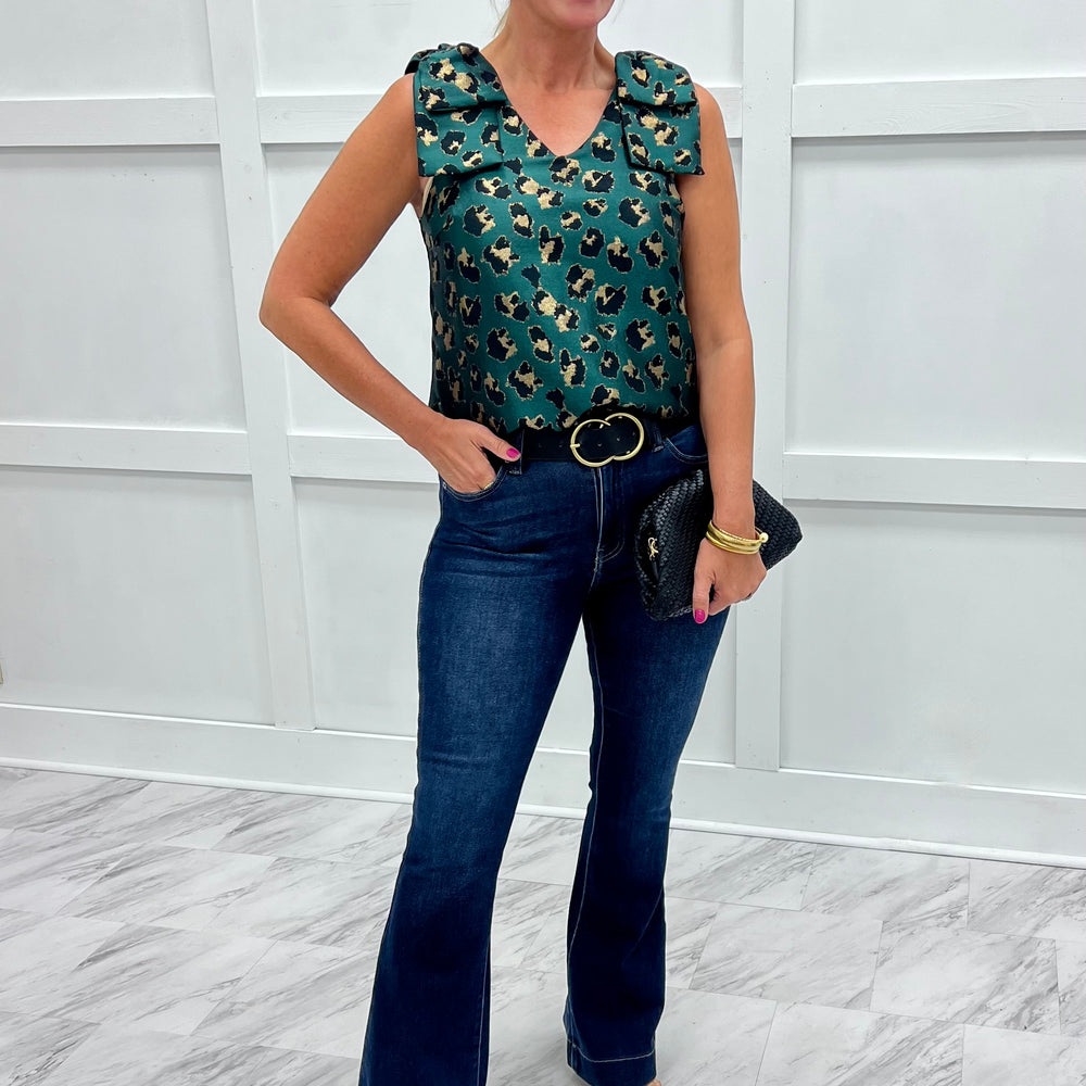 
                  
                    Ensley Leopard Top (Green)
                  
                