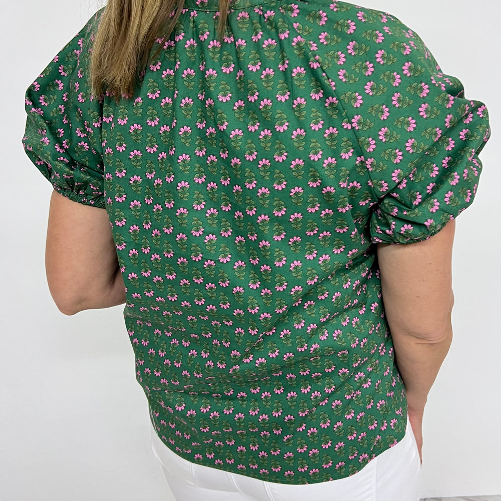 
                  
                    Isha Green Flower Top
                  
                