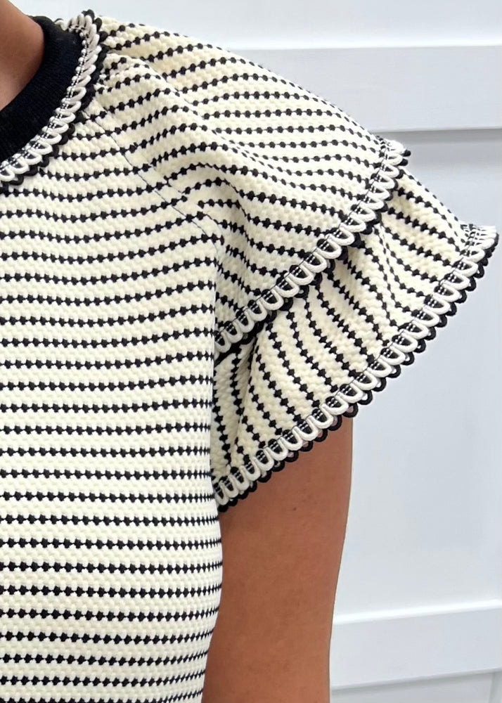 
                  
                    Twiggy Textured Stripe Top
                  
                