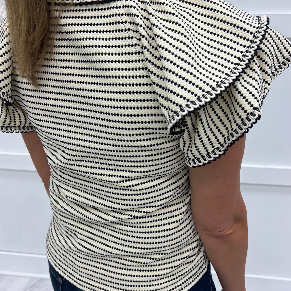 
                  
                    Twiggy Textured Stripe Top
                  
                