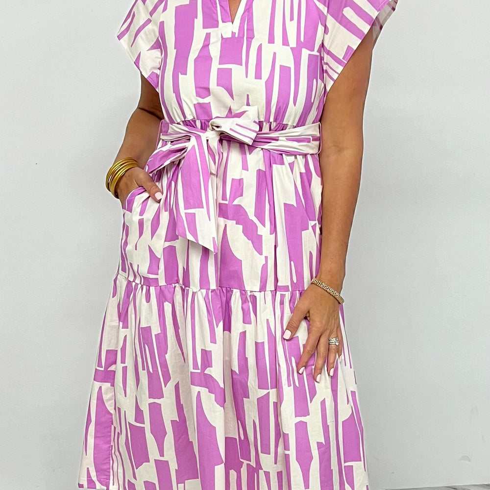 
                  
                    Frankie Print Tie Waist Dress- FINAL SALE
                  
                