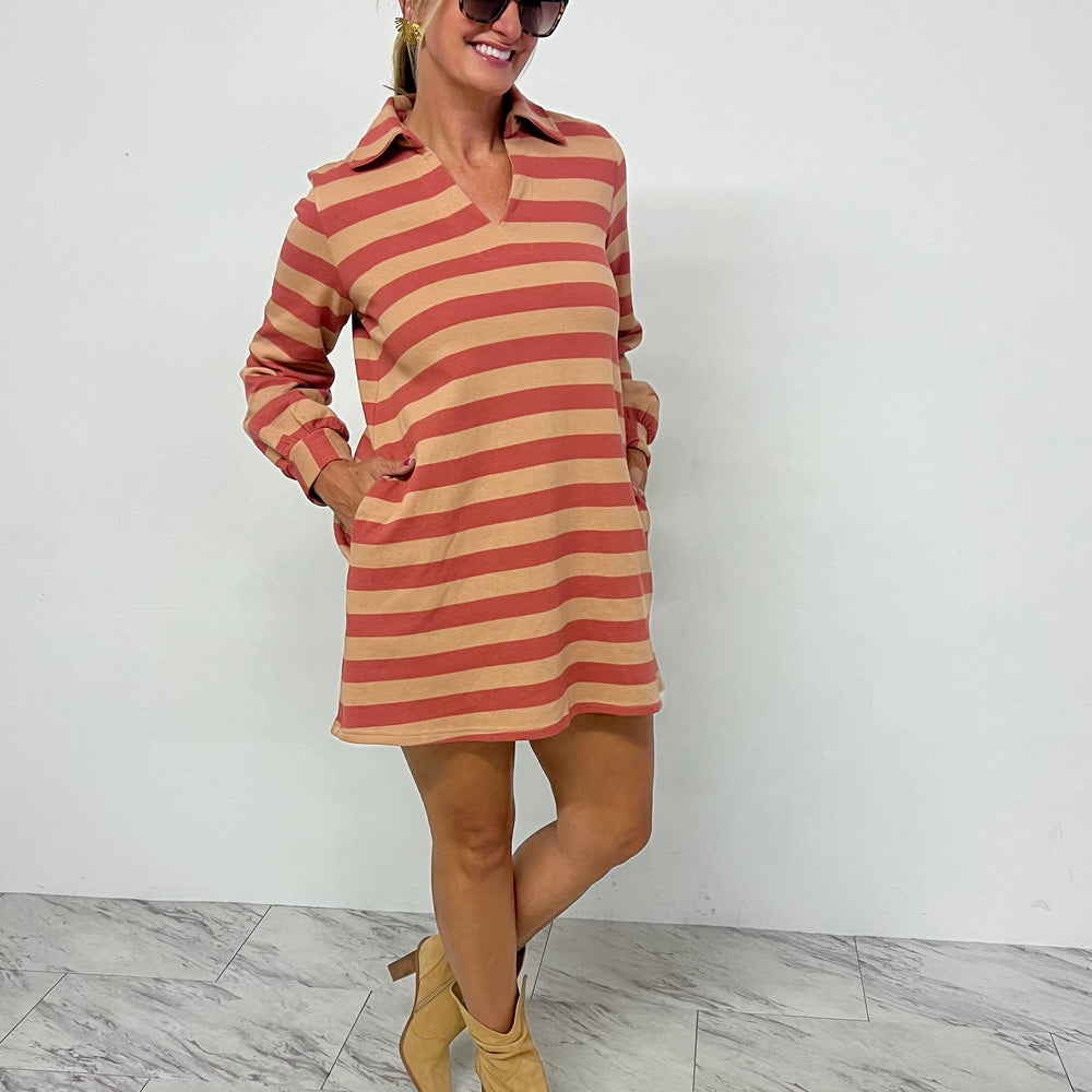 Social Street Stripe Dress - FINAL SALE