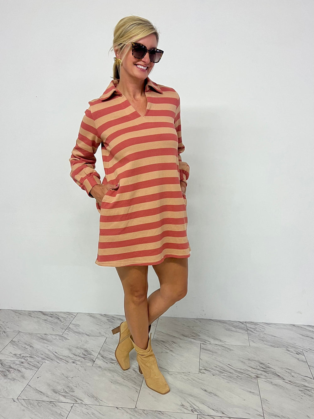 Social Street Stripe Dress - FINAL SALE