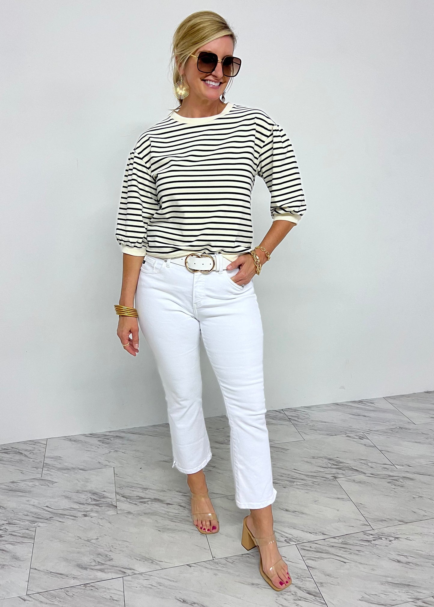 Devin Stripe Top-FINAL SALE