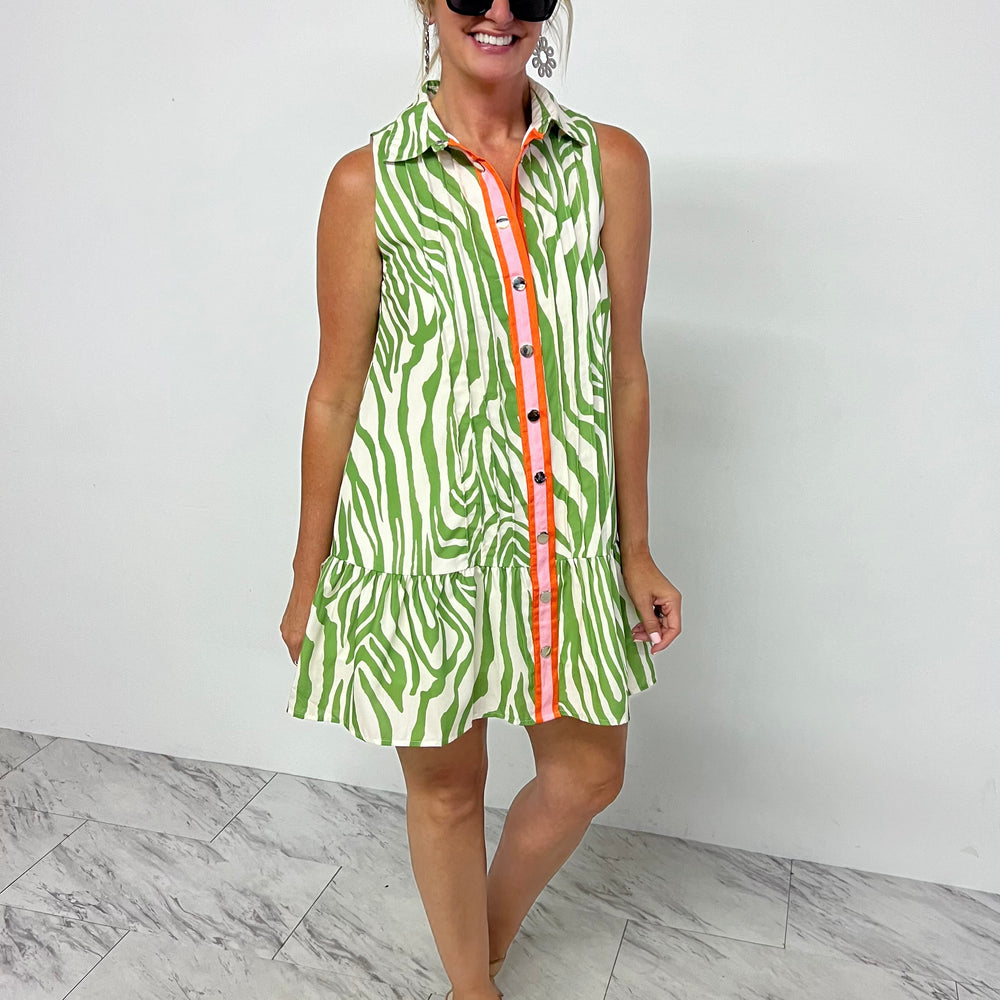 
                      
                        Kenya Summer Zebra + Stripe Dress - FINAL SALE
                      
                    