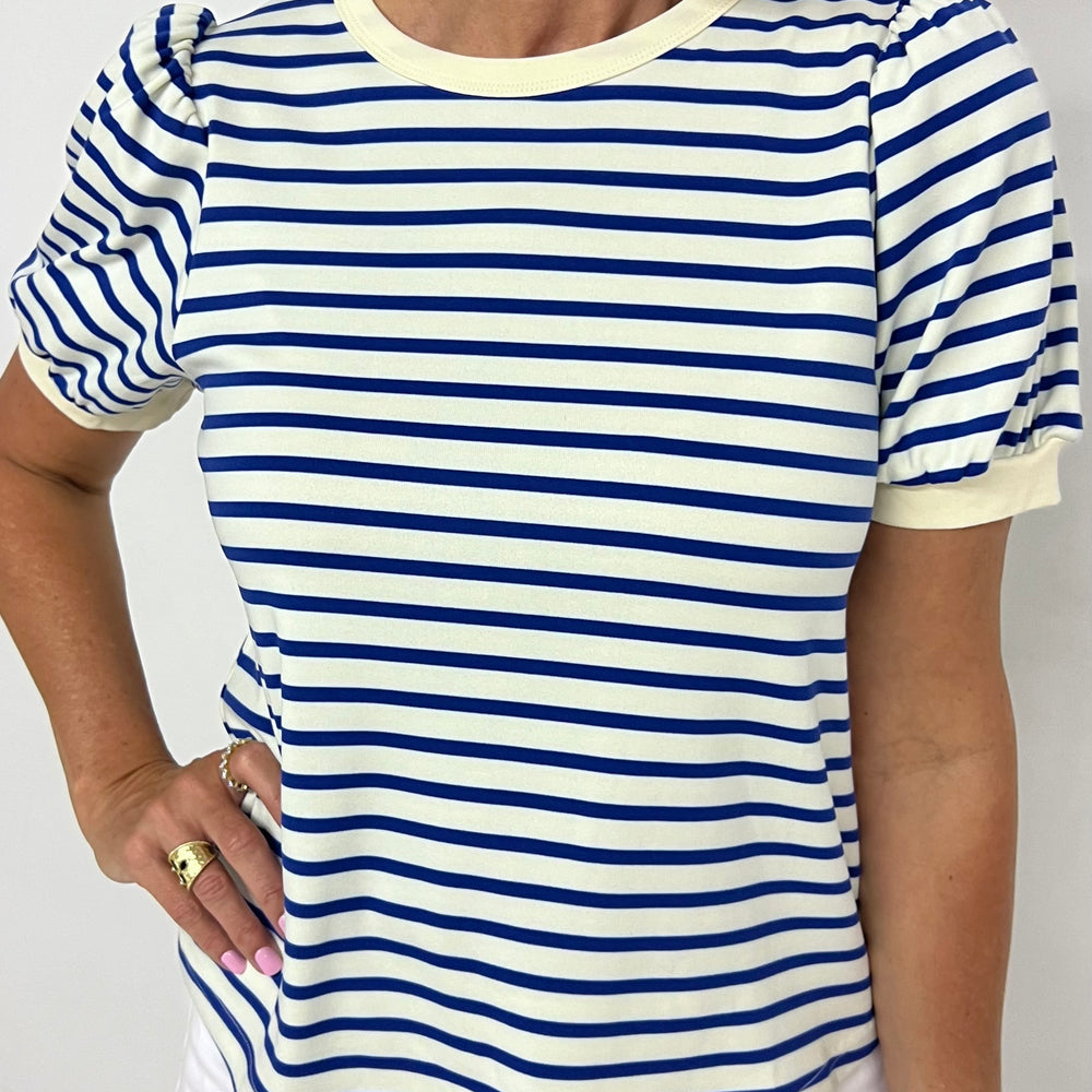 
                  
                    Stella Stripe Top (Blue)
                  
                