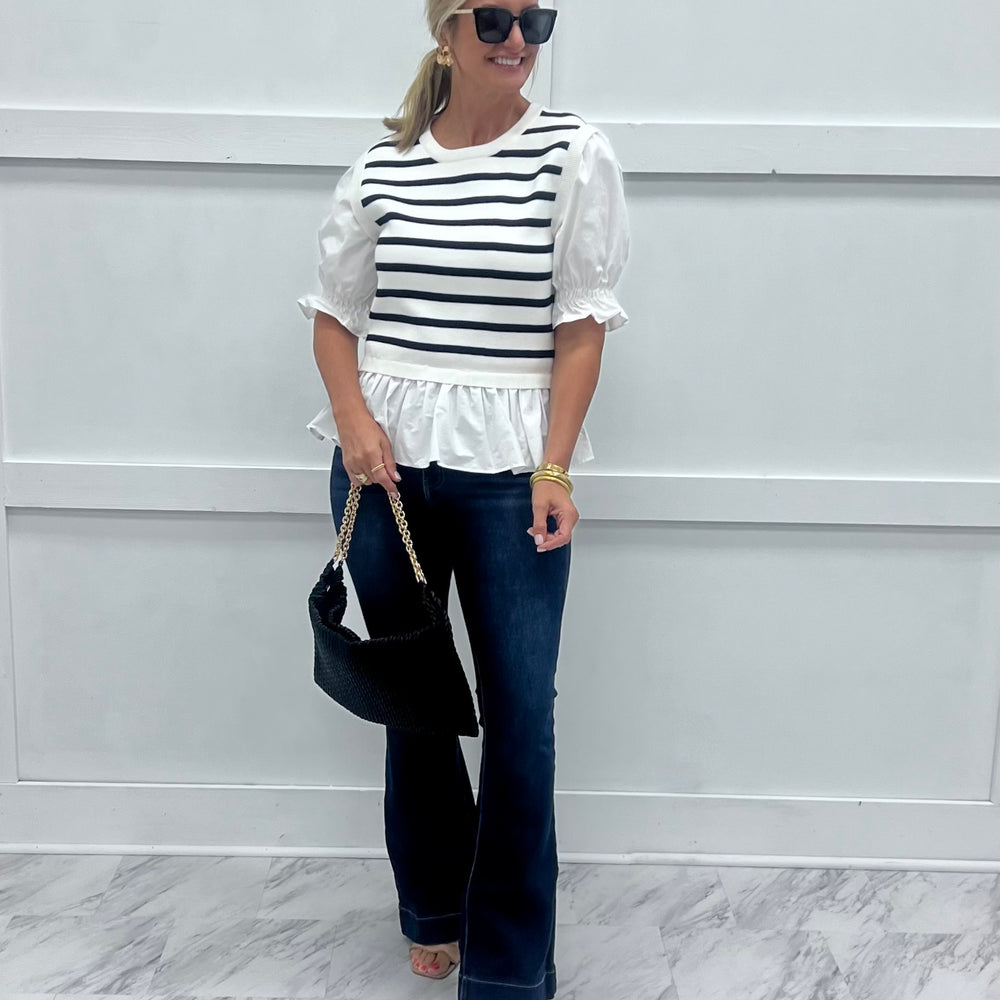
                  
                    Sissy Stripe Sweater Top
                  
                