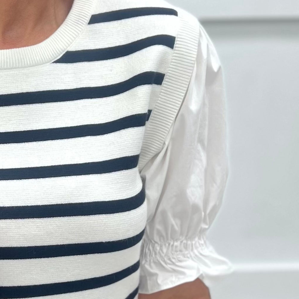 
                  
                    Sissy Stripe Sweater Top
                  
                