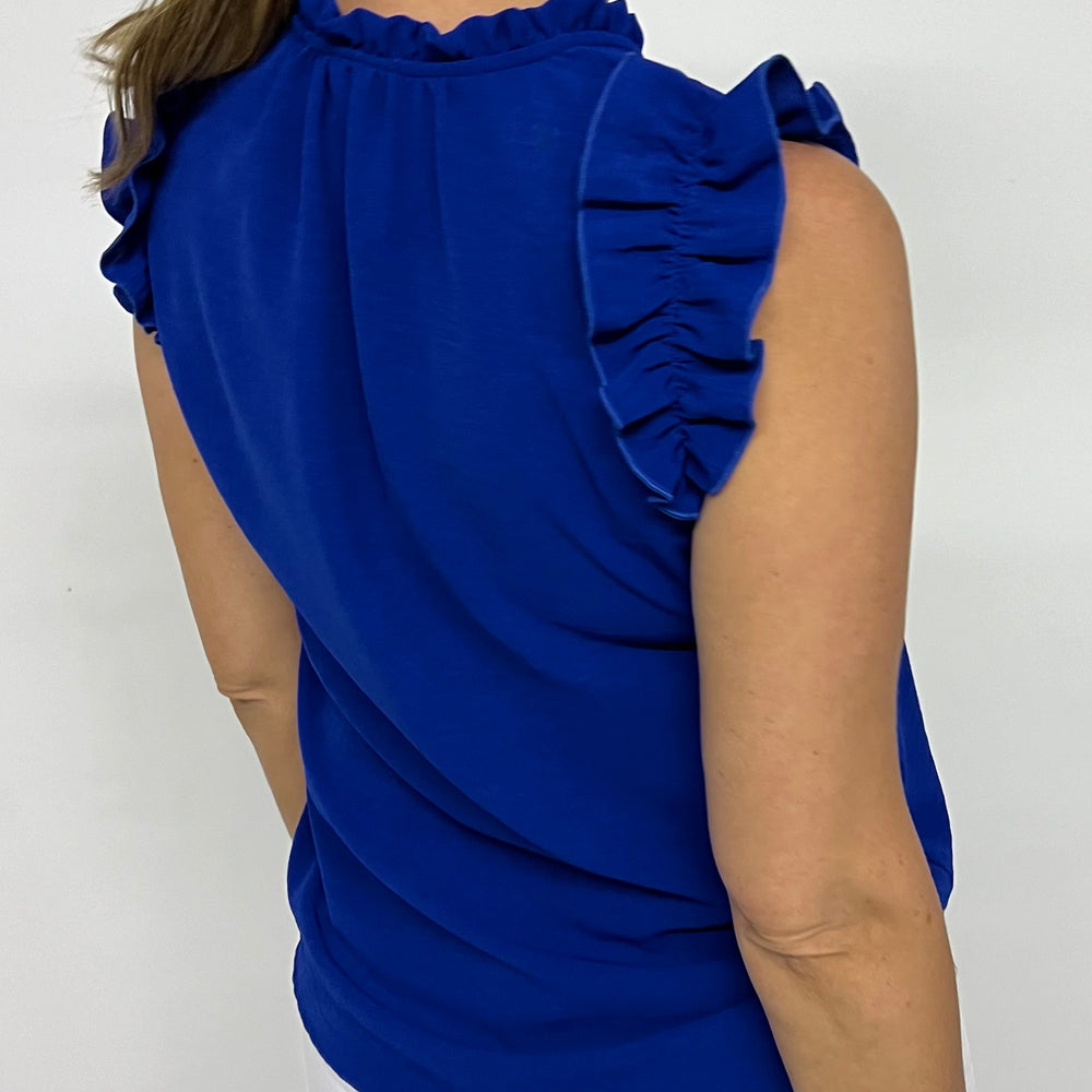 
                      
                        Regan Ruffle Top (royal blue) - FINAL SALE
                      
                    