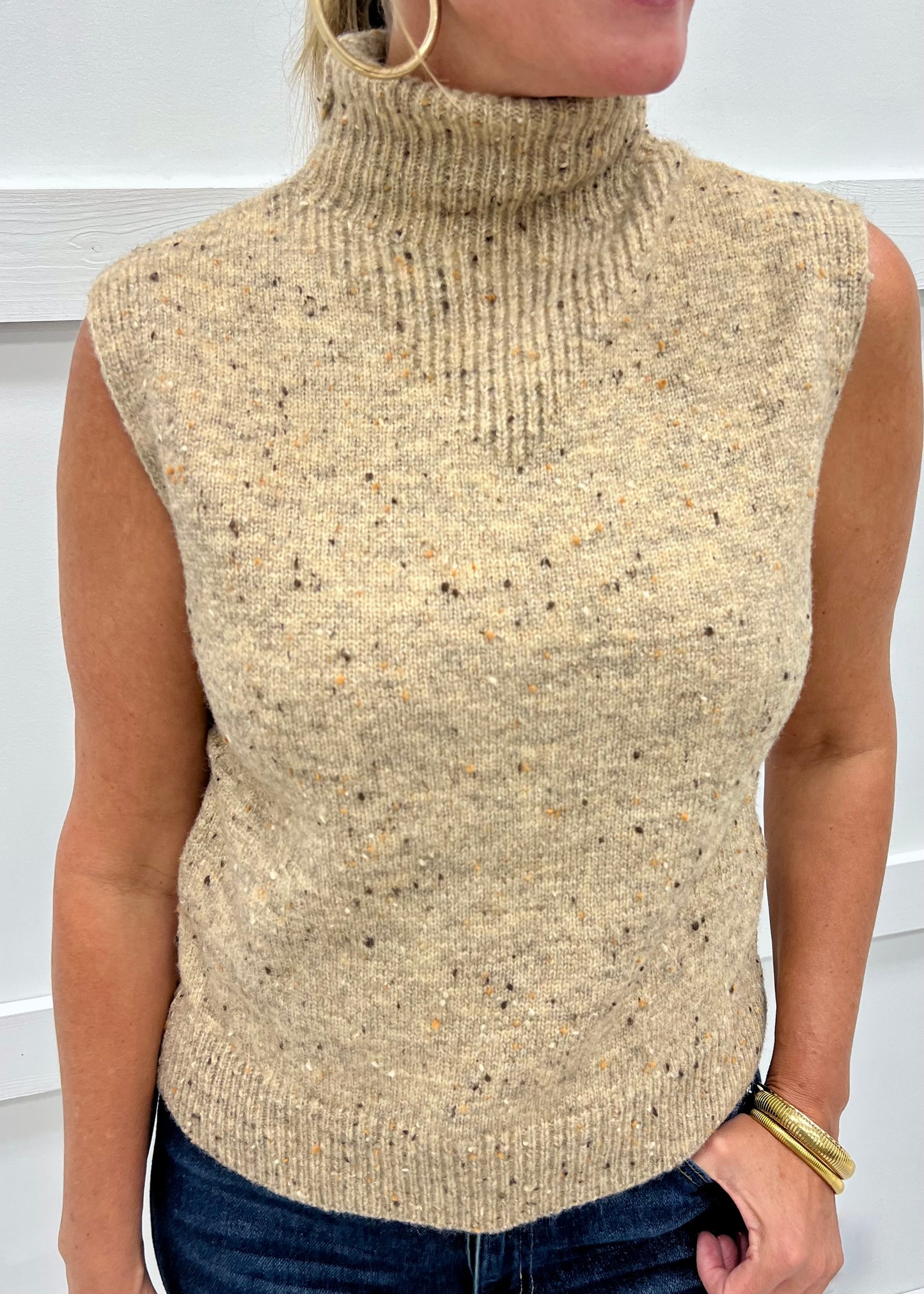 First Class Sleeveless Sweater