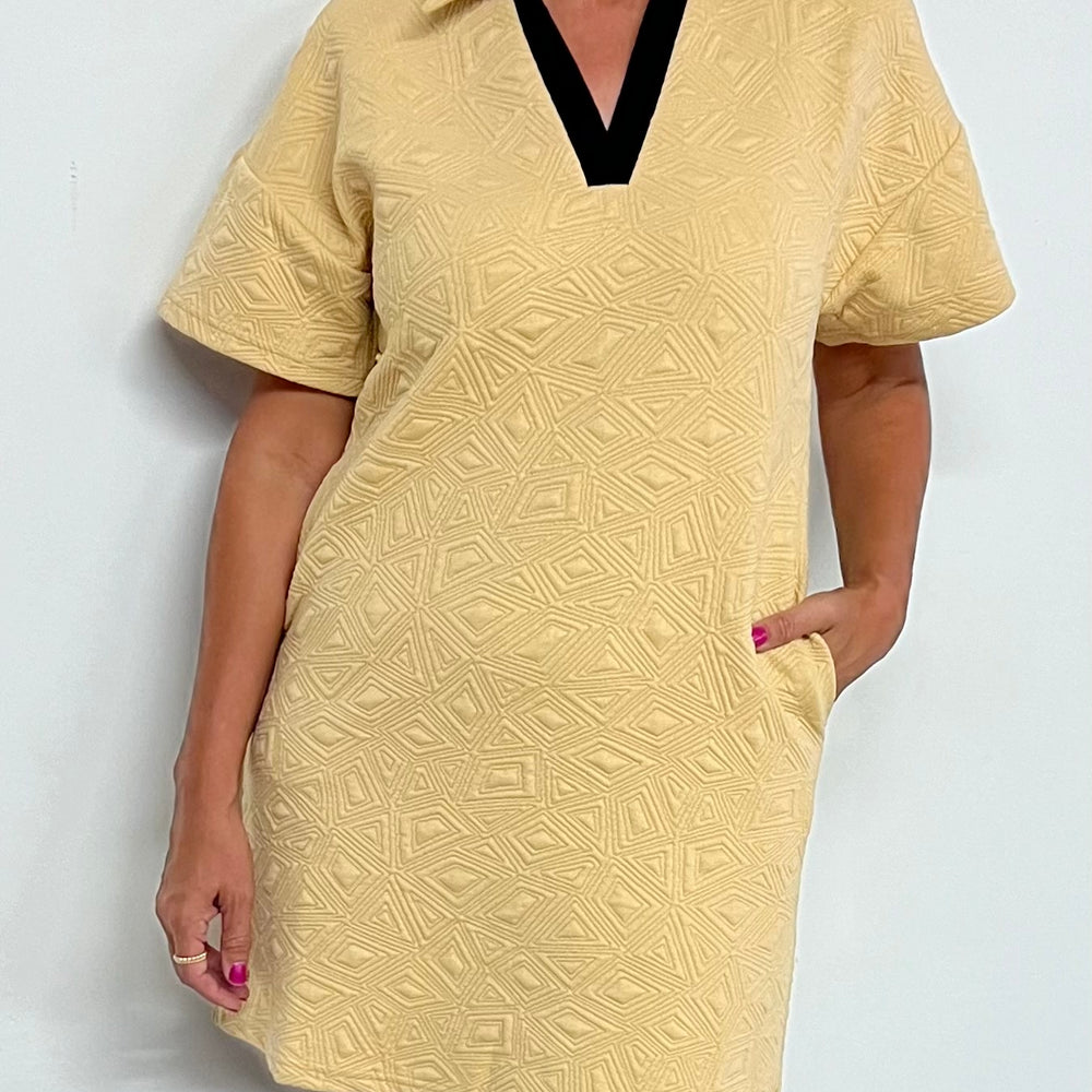 
                      
                        Tegan Textured Dress (Beige)
                      
                    