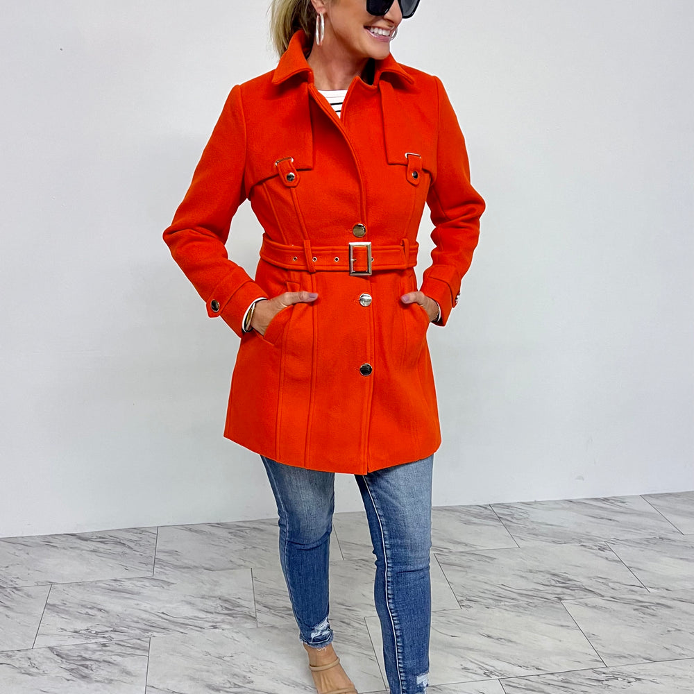 
                      
                        Avery Belted Coat (Orange) - FINAL SALE
                      
                    