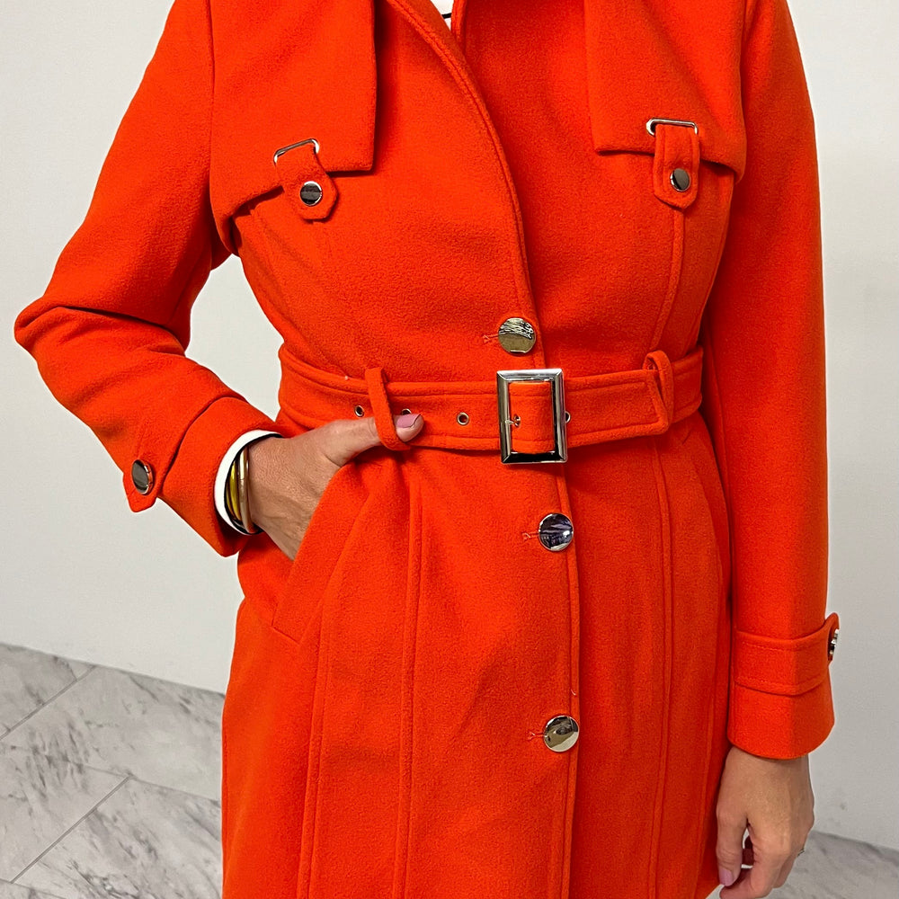 
                      
                        Avery Belted Coat (Orange) - FINAL SALE
                      
                    