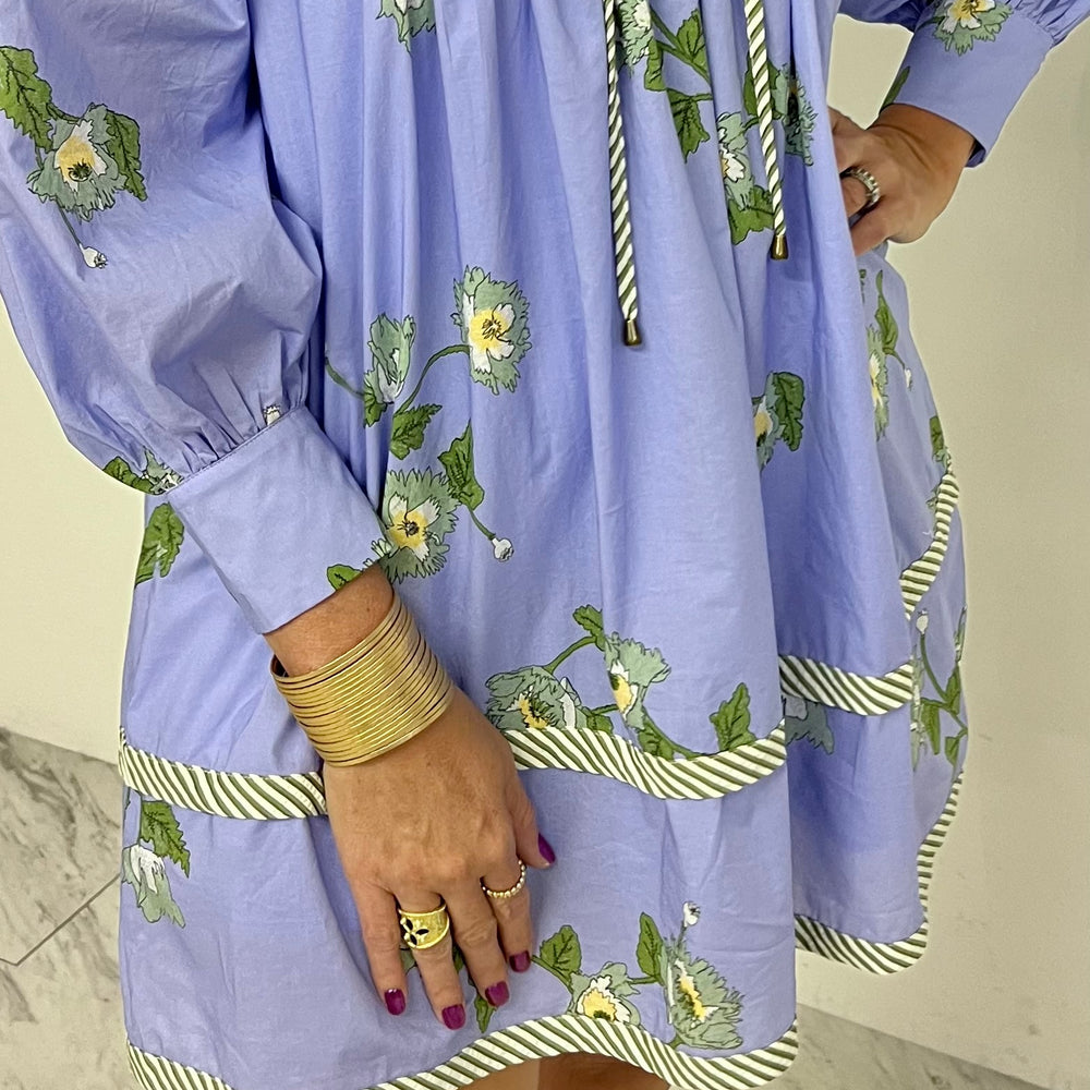 Britton Blue Floral Dress