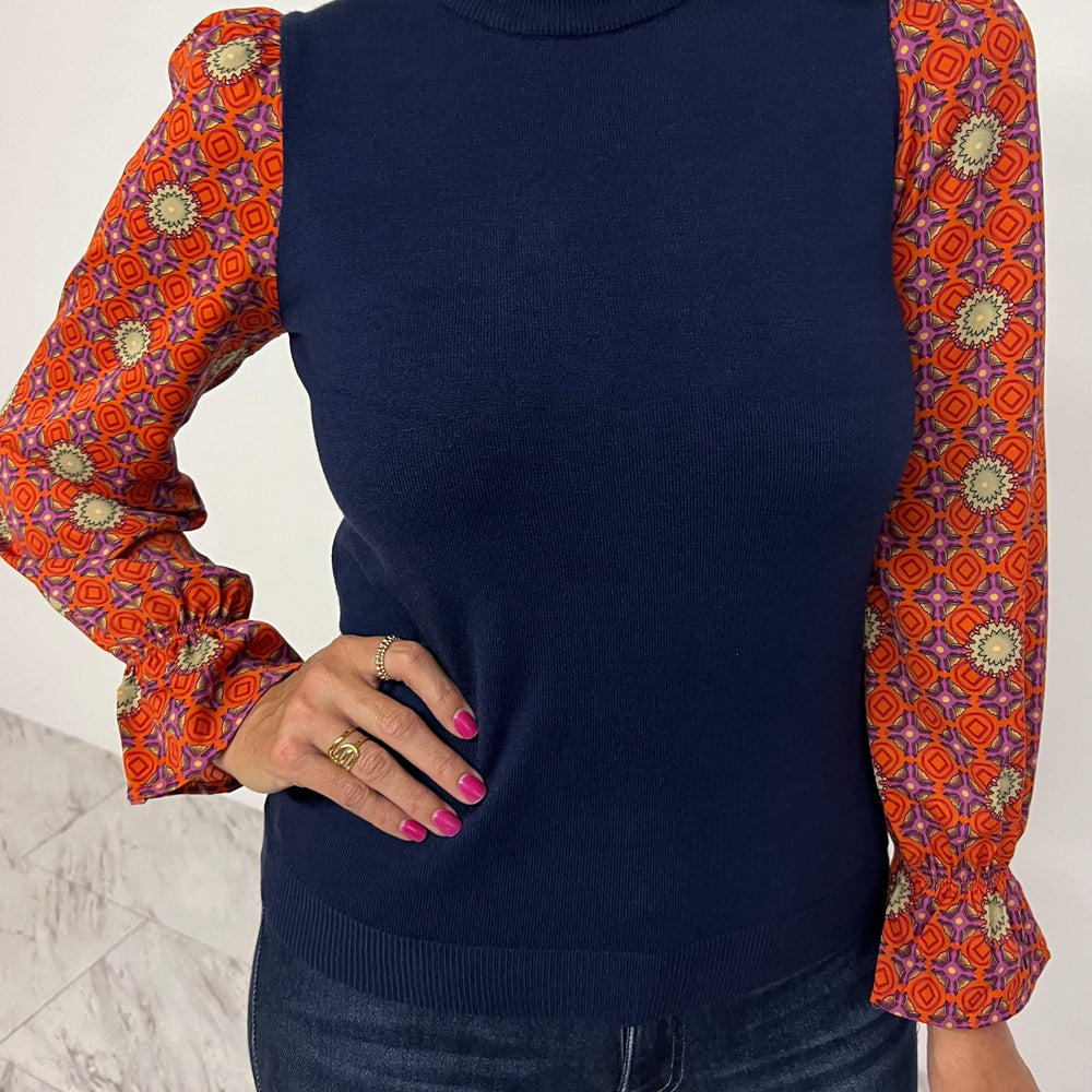 
                      
                        Augusta Print Sleeve Top - FINAL SALE
                      
                    