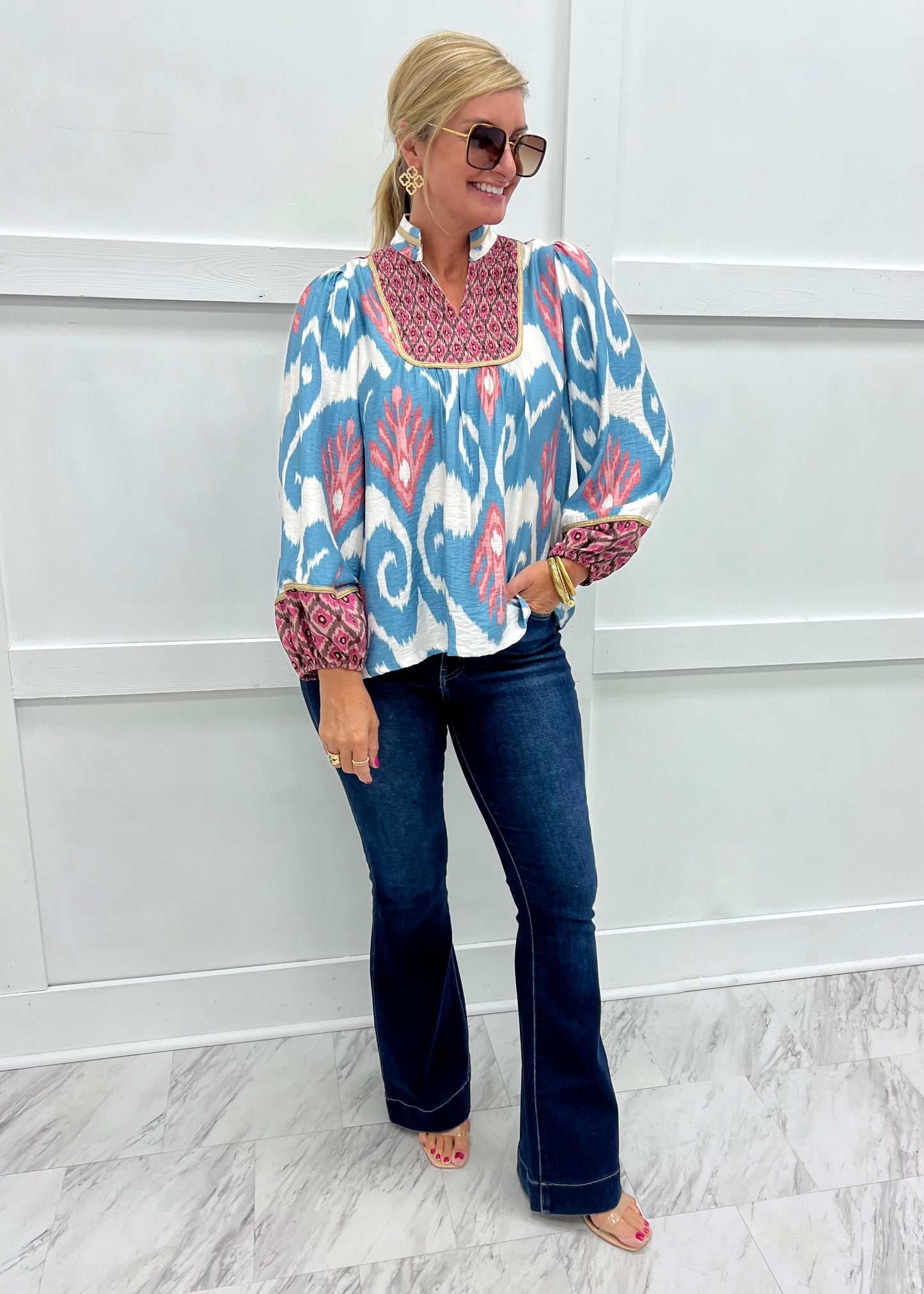 GiGi Mix Print Top