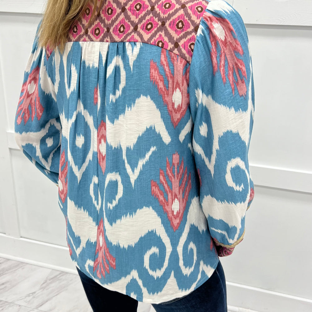 
                  
                    GiGi Mix Print Top
                  
                