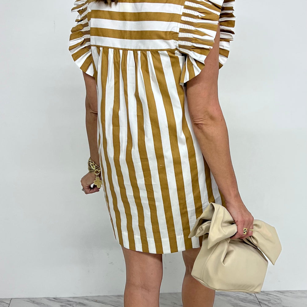 
                  
                    Tilly Taupe Stripe Dress
                  
                