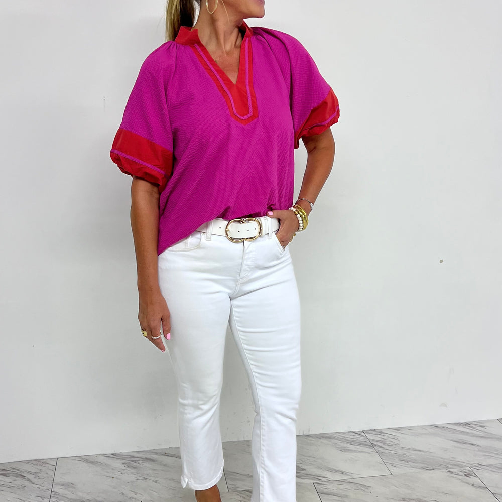 
                  
                    Adora V.Neck + Textured Top
                  
                