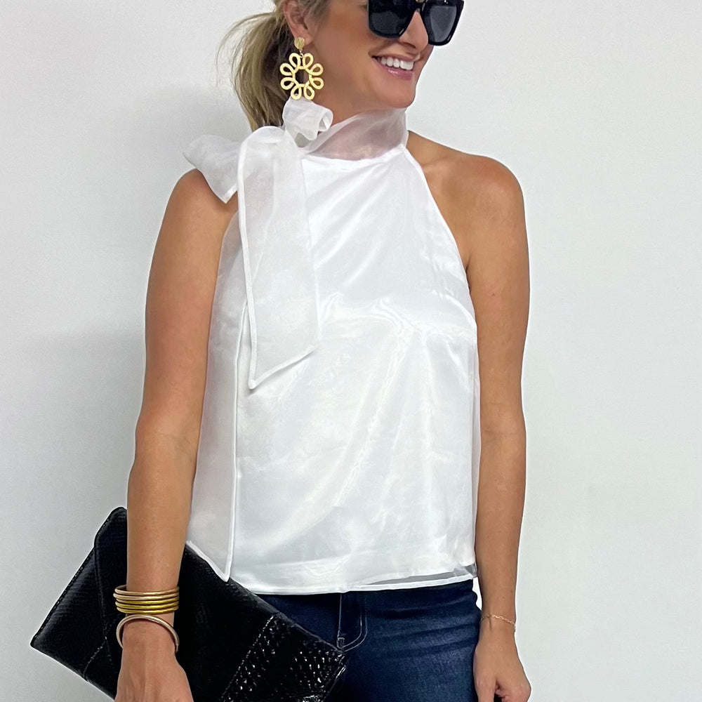 
                  
                    Bowery Bow Top (White) - FINAL SALE
                  
                