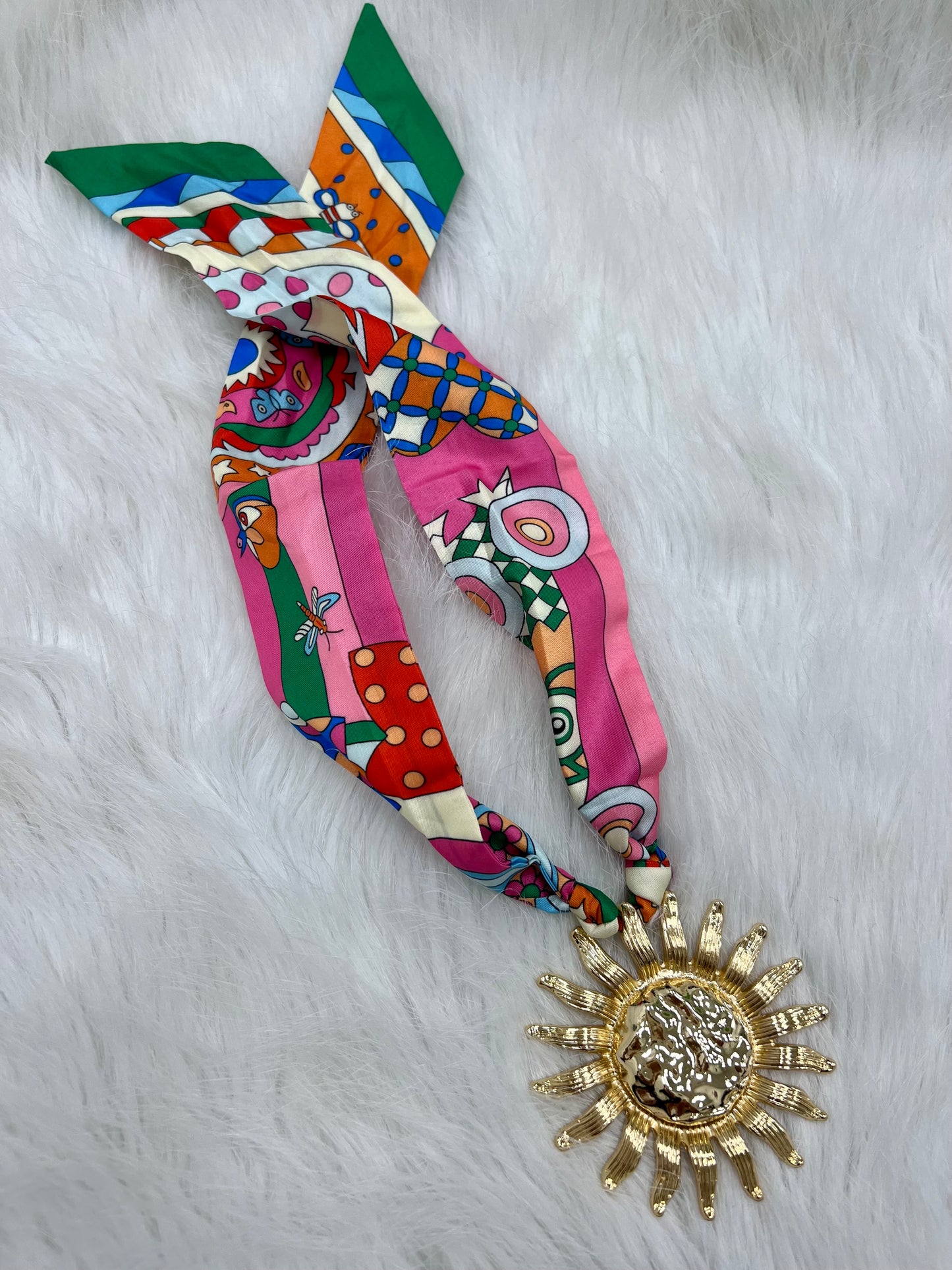 Sunbeam Scarf Necklace