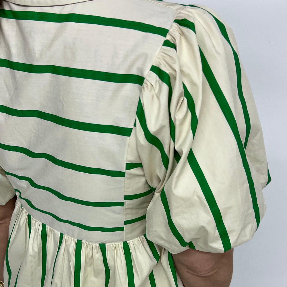 
                  
                    Tribeca Green Stripe Dress
                  
                