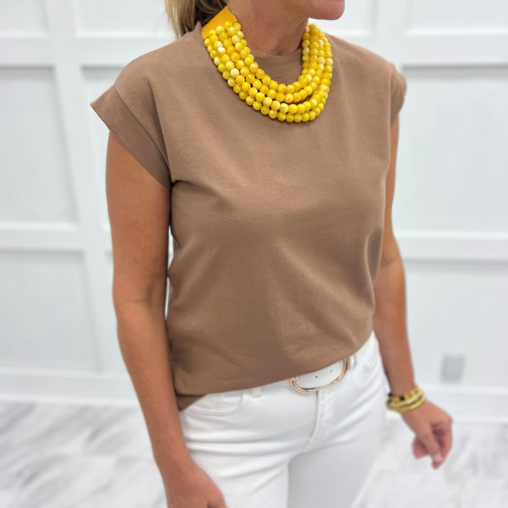 Kayden Solid Top (Mocha)