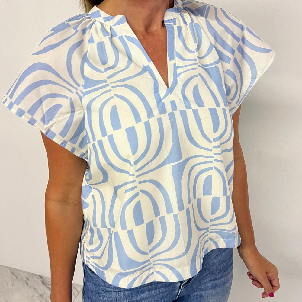 Evan Print Top - FINAL SALE