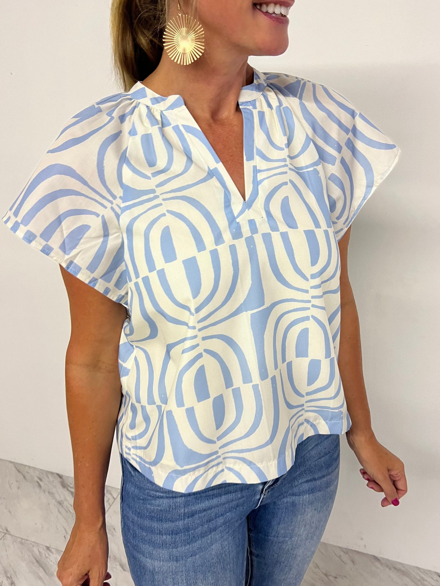 Evan Print Top - FINAL SALE