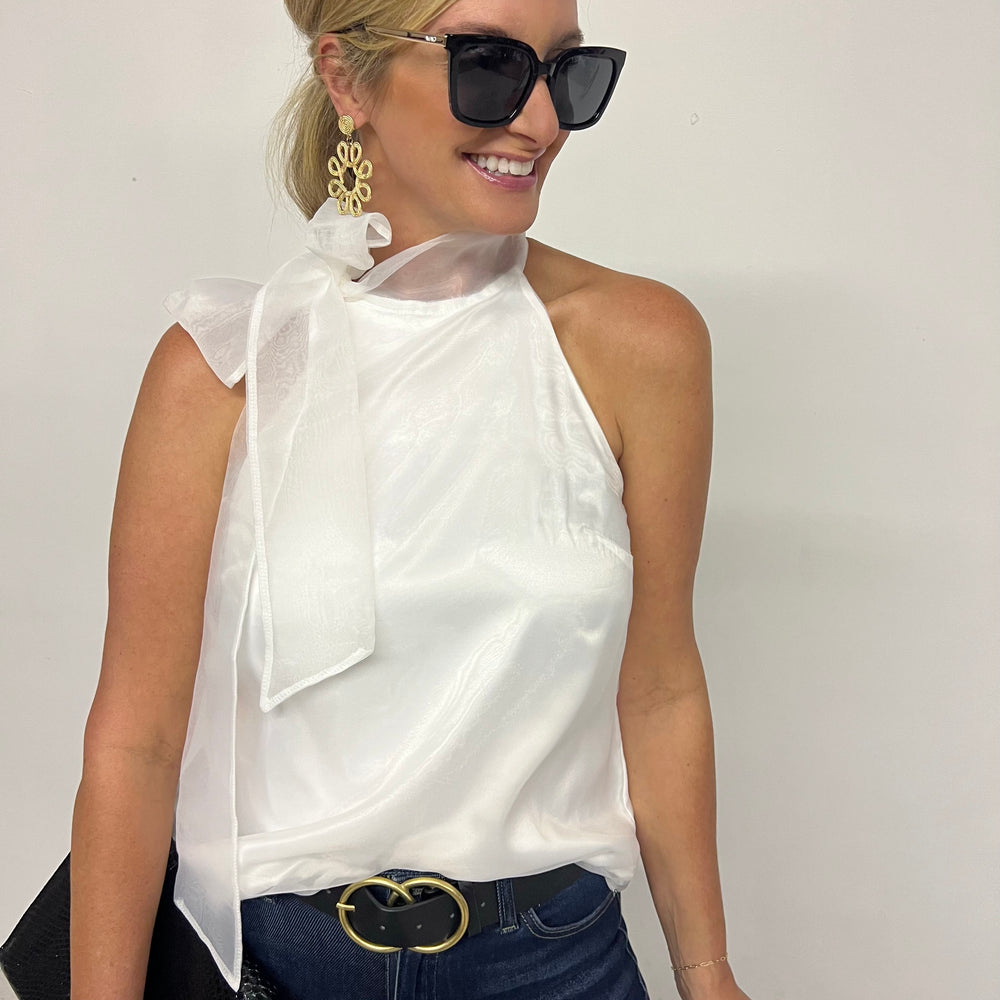 
                  
                    Bowery Bow Top (White) - FINAL SALE
                  
                