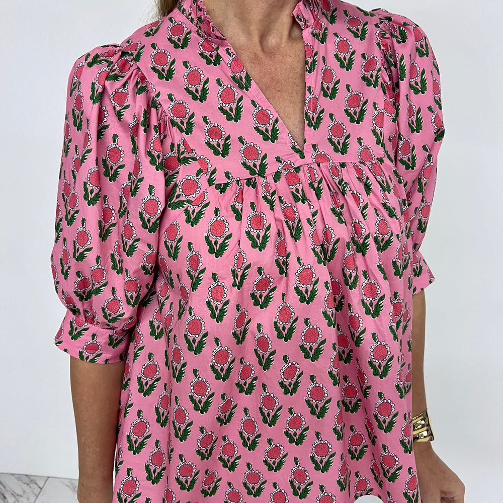 
                  
                    Daphne Pink Flower Top
                  
                