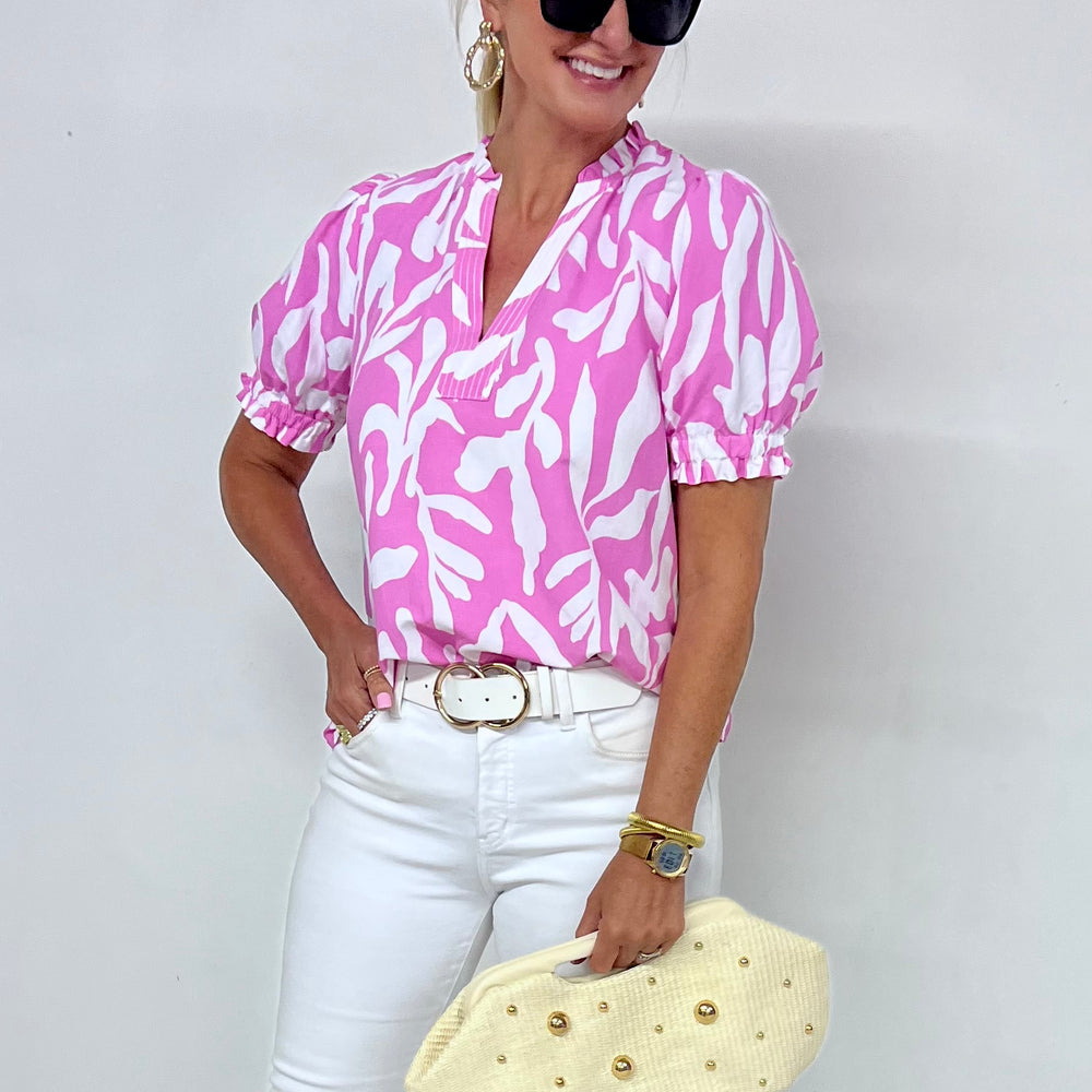 
                  
                    Gemini Pink Print Top
                  
                