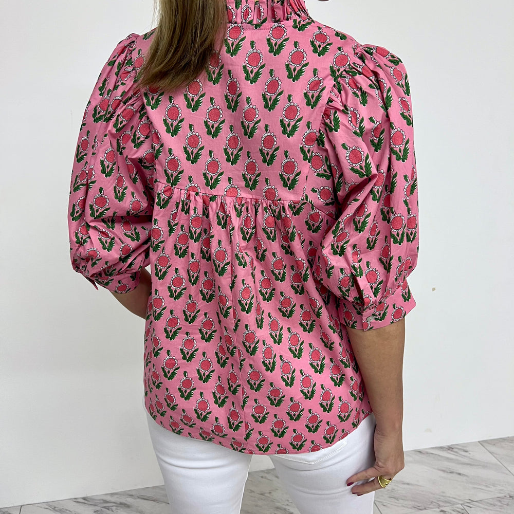 
                  
                    Daphne Pink Flower Top
                  
                