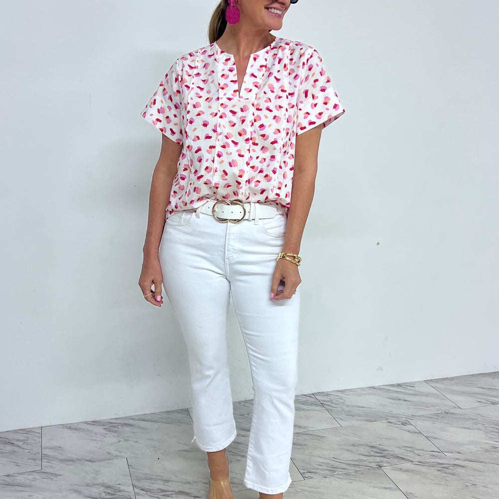 
                  
                    Jules Pink Spotted Top
                  
                