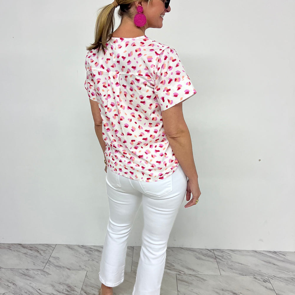 
                  
                    Jules Pink Spotted Top
                  
                