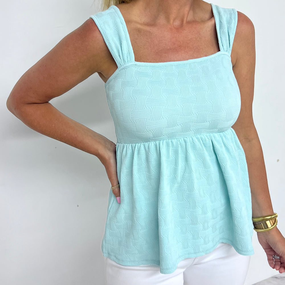 
                  
                    Teely Textured Tank Top (Mint)
                  
                