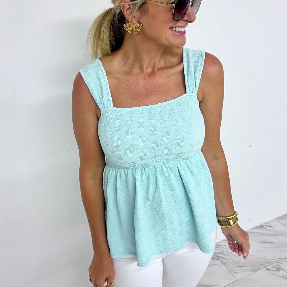 Teely Textured Tank Top (Mint)